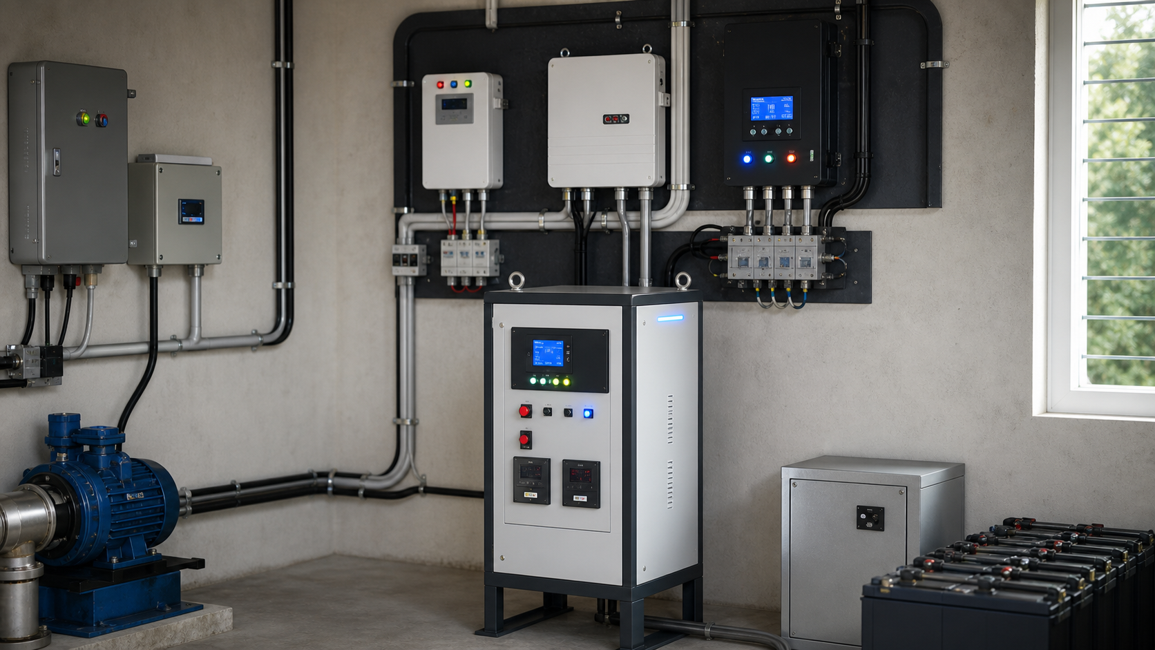 Patented Solar-Grid Pump Blending Controller